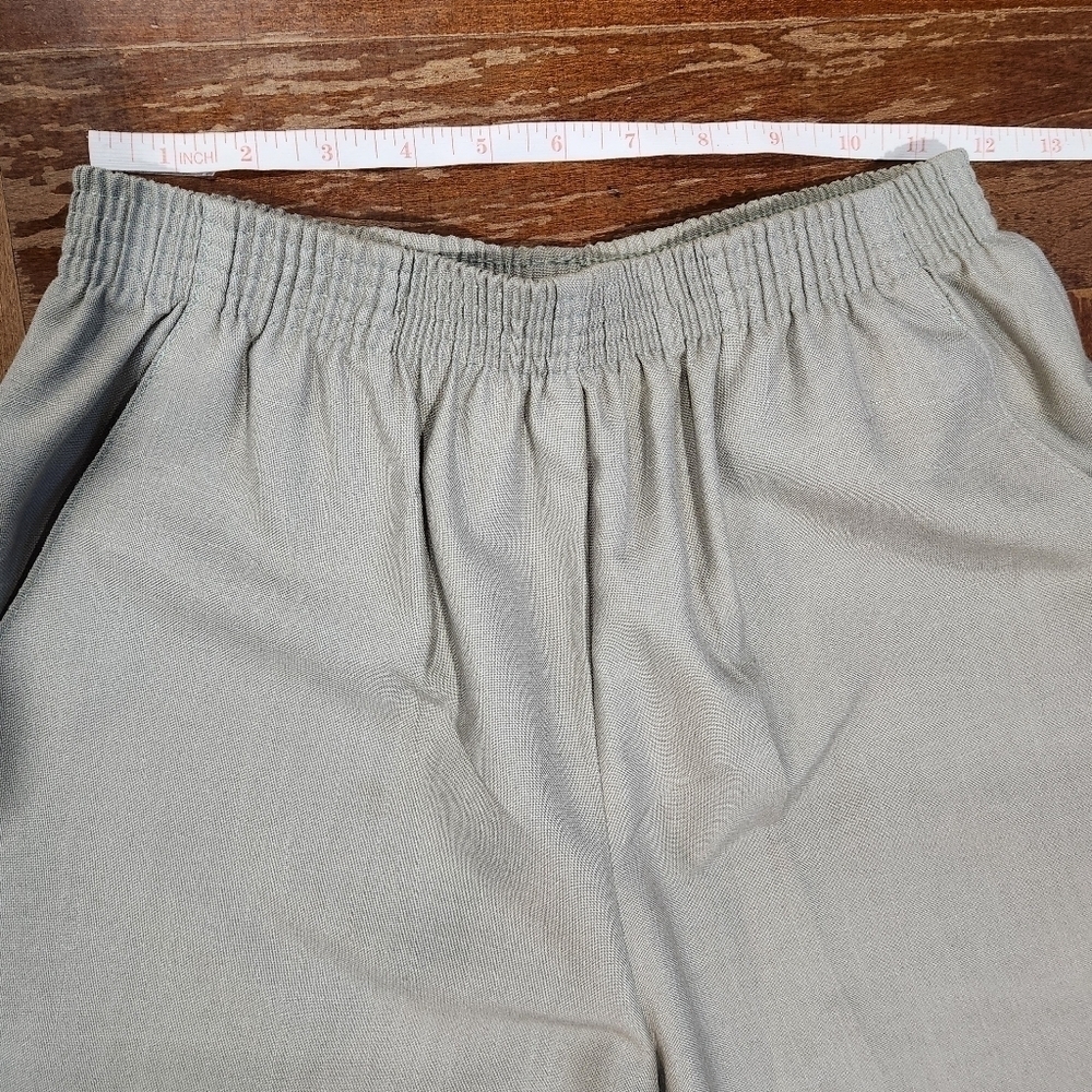 Covington Womens Tan Casing Waistband with Pockets Crop Pants Size 8P - Picture 3 of 10